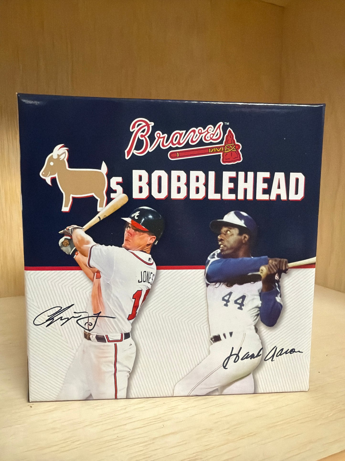 Hank Aaron & Chipper Jones Bobblehead