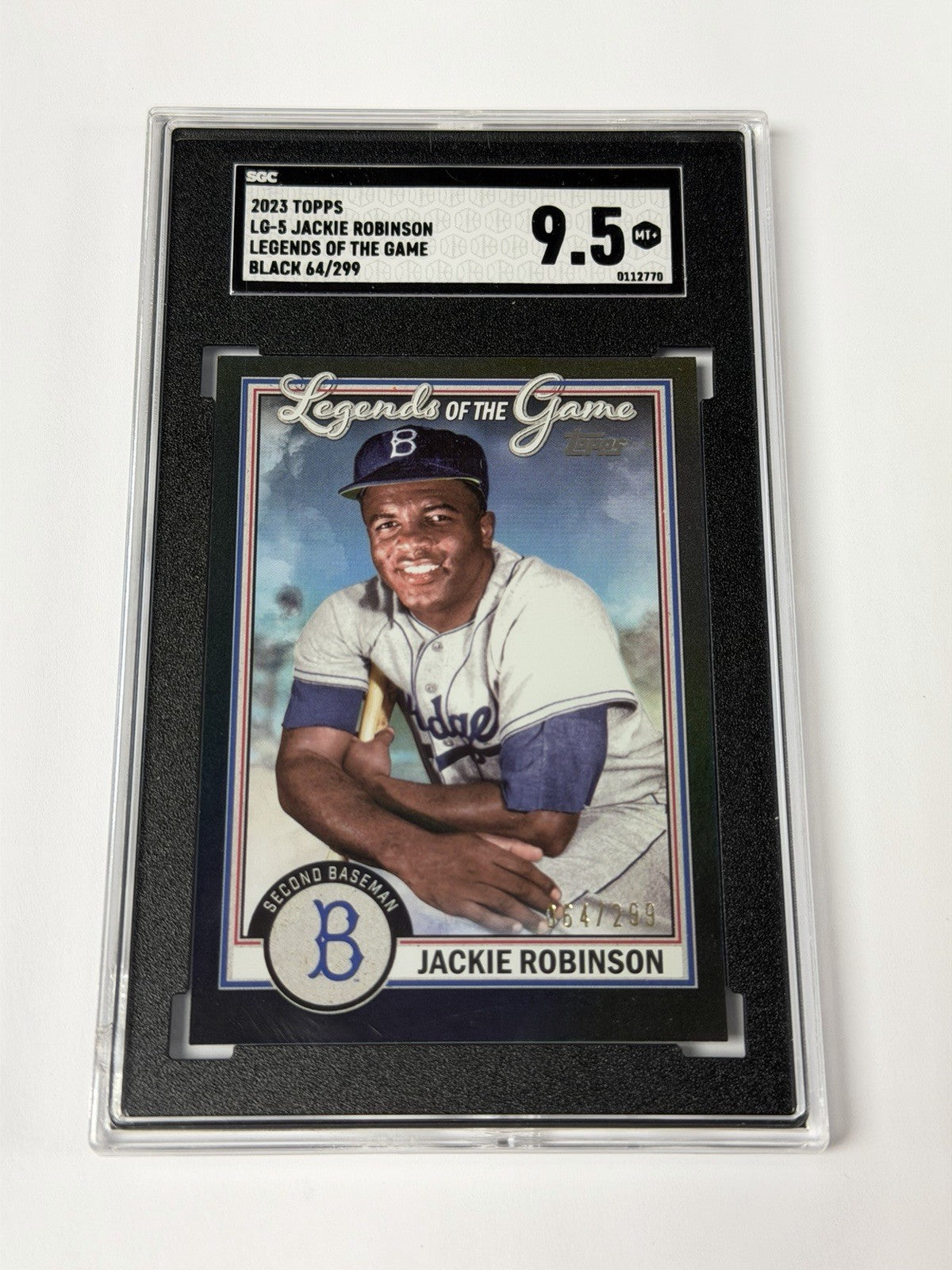 2023 TOPPS LG-5 JACKIE ROBINSON SGC 9.5 MT+ LEGENDS OF THE GAME