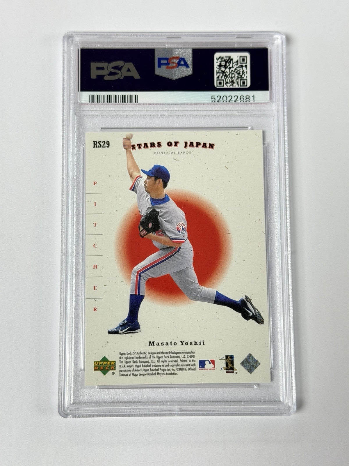 2001 SP AUTHENTIC #RS29 ICHIRO/M. YOSHII STARS OF JAPAN PSA 8 MINT 681