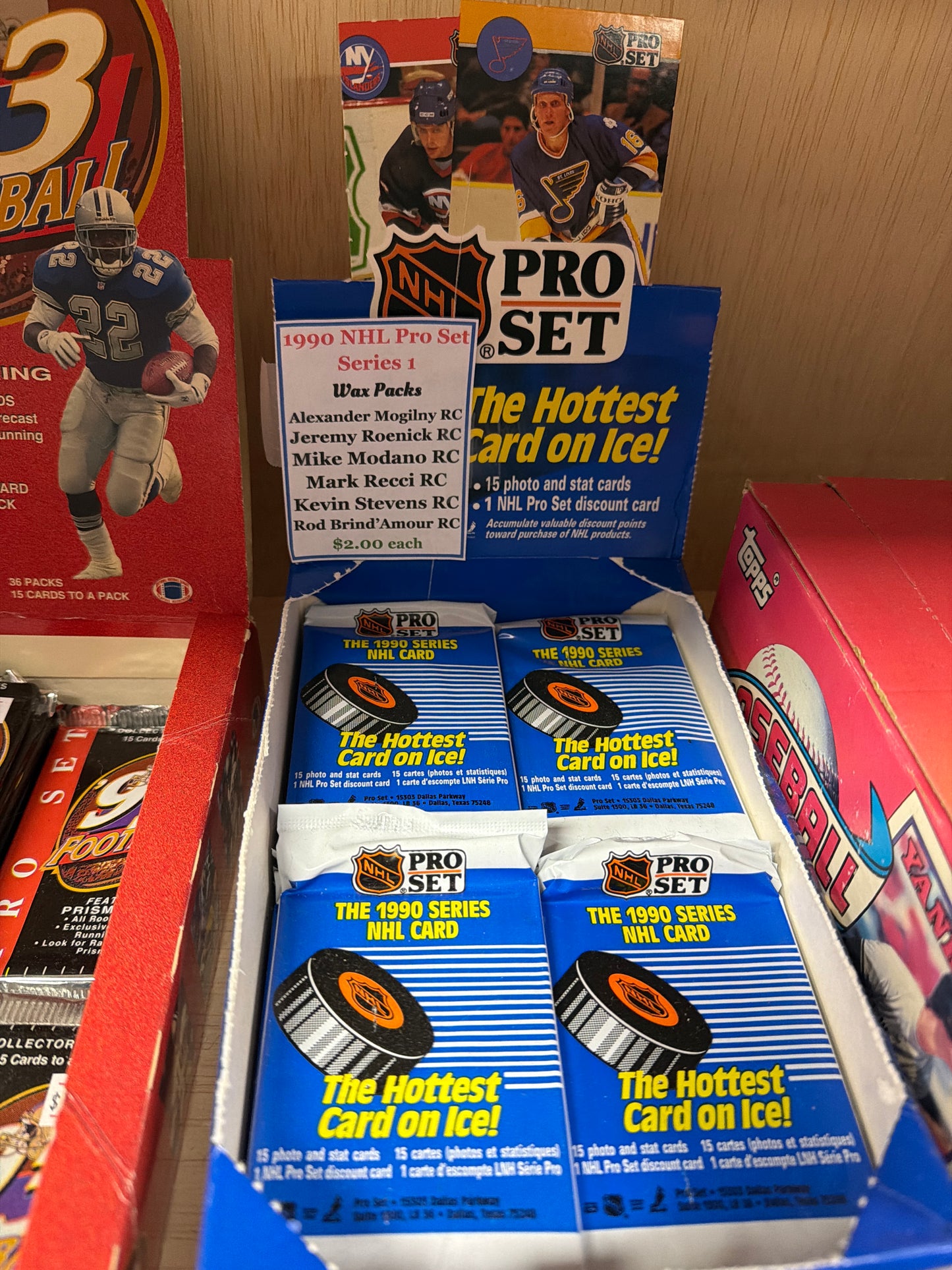 1990 NHL Pro Set Series 1 Wax Pack