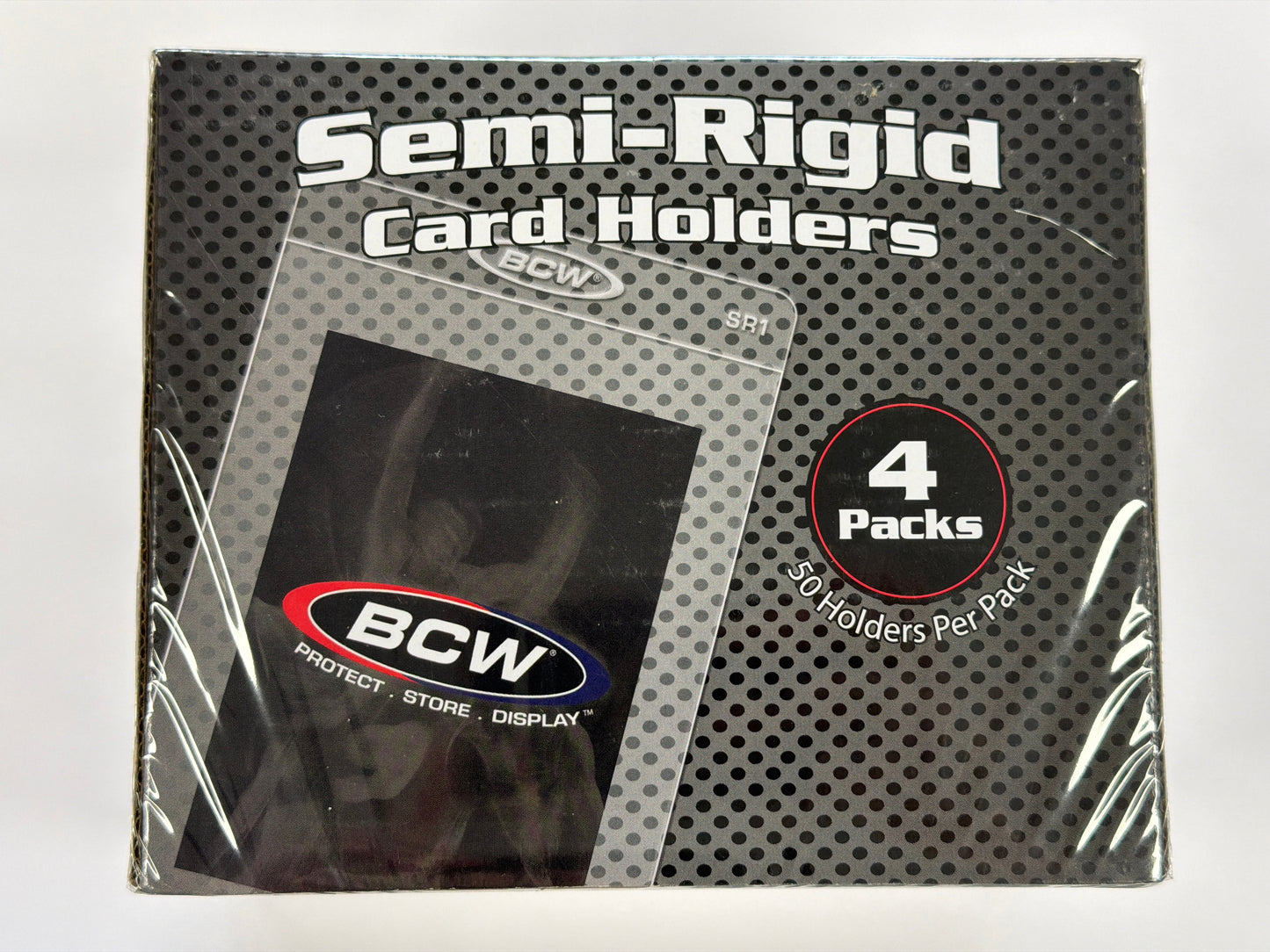 BCW Semi-Rigid Card Holders 4 Packs/50 Holders Per Pack
