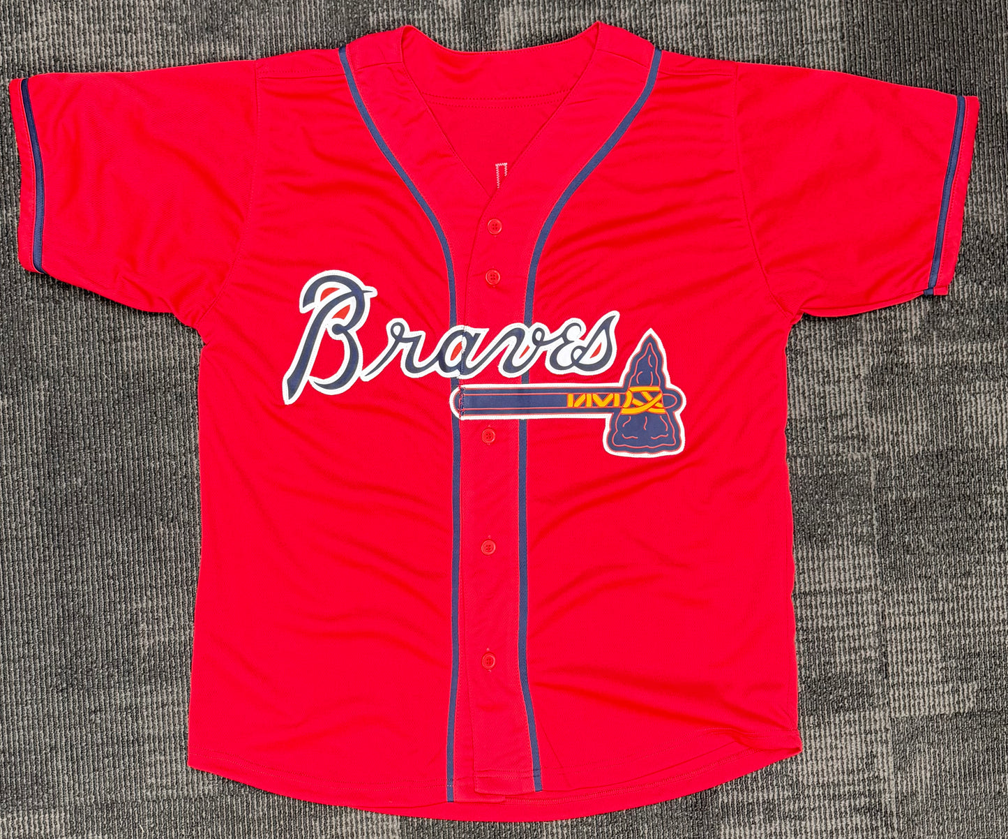 Austin Riley #27 Autographed Atlanta Braves Red Custom Jersey