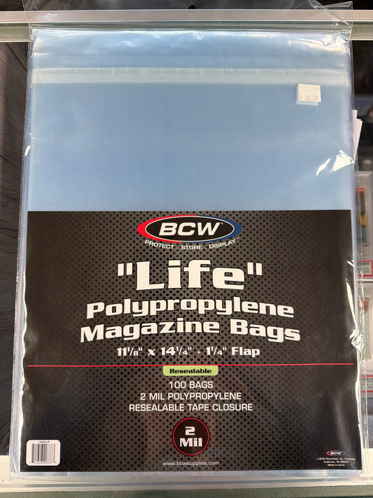 BCW “Life” Polypropylene Magazine Bags