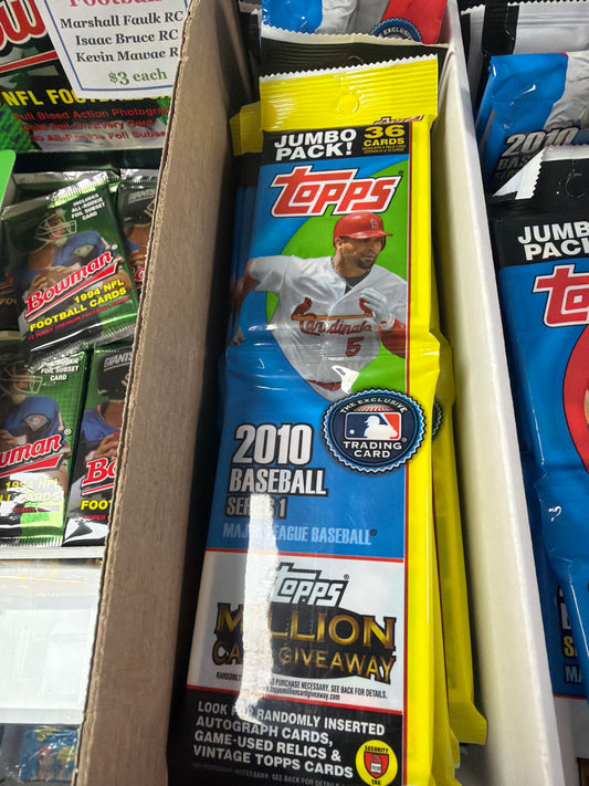 Jumbo Pack 2010 Topps Series 1 Wax Pack