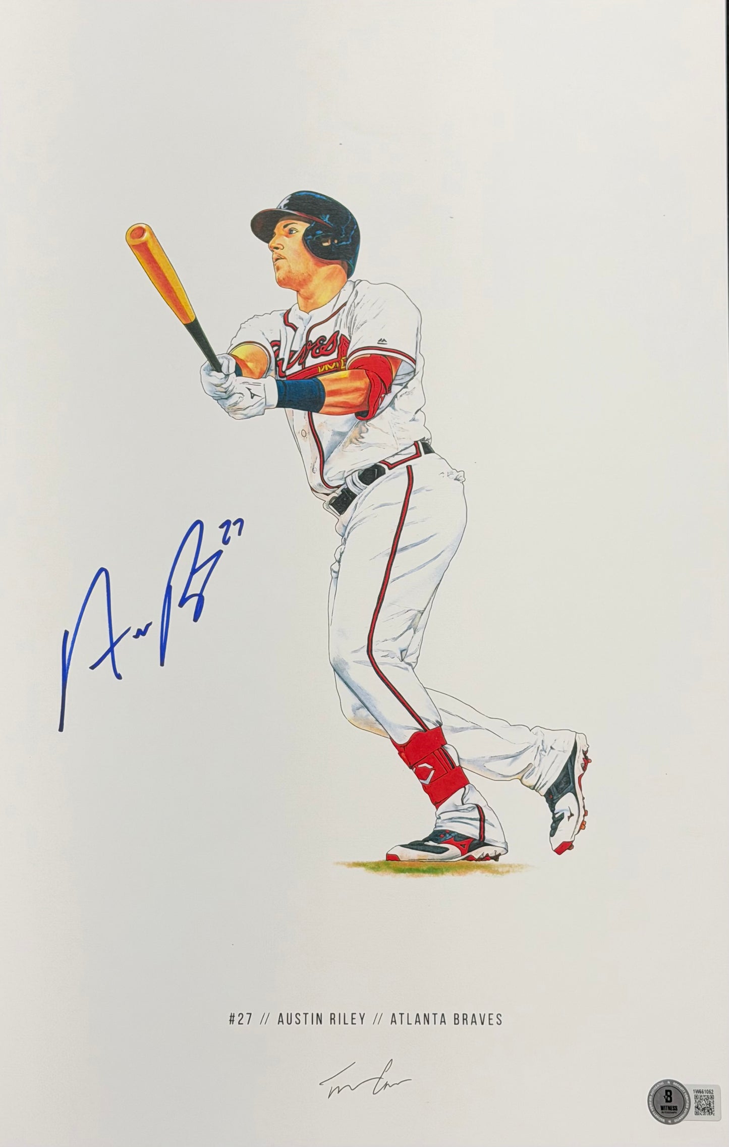 Austin Riley Autographed Poster