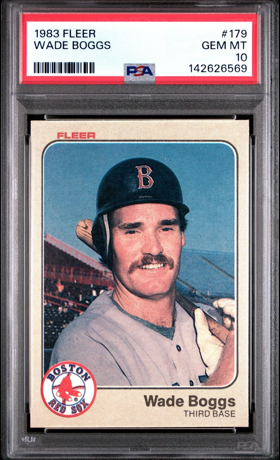 1983 Fleer #179 Wade Boggs Red Sox RC ROOKIE PSA 10 GEM MT 569