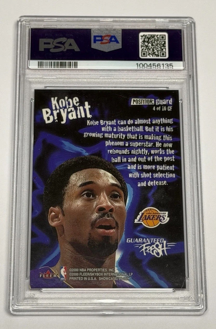 1999 Flair Showcase  Guaranteed Fresh Kobe Bryant Lakers #4 PSA 8 NM-MT 135