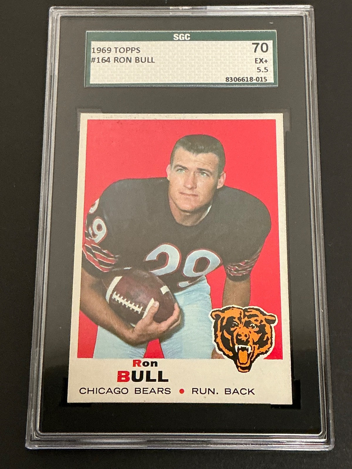 1969 Topps #164 Ron Bull Bears SGC 5.5 EX+ 015