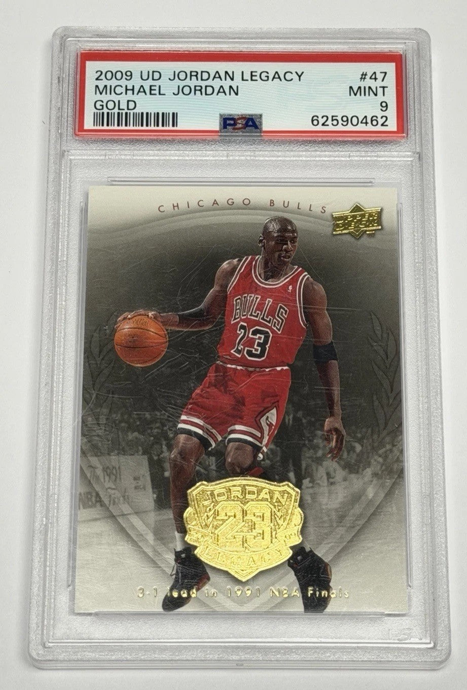 2009-10 Upper Deck Jordan Legacy Michael Jordan Bulls #47 PSA 9 MINT 462
