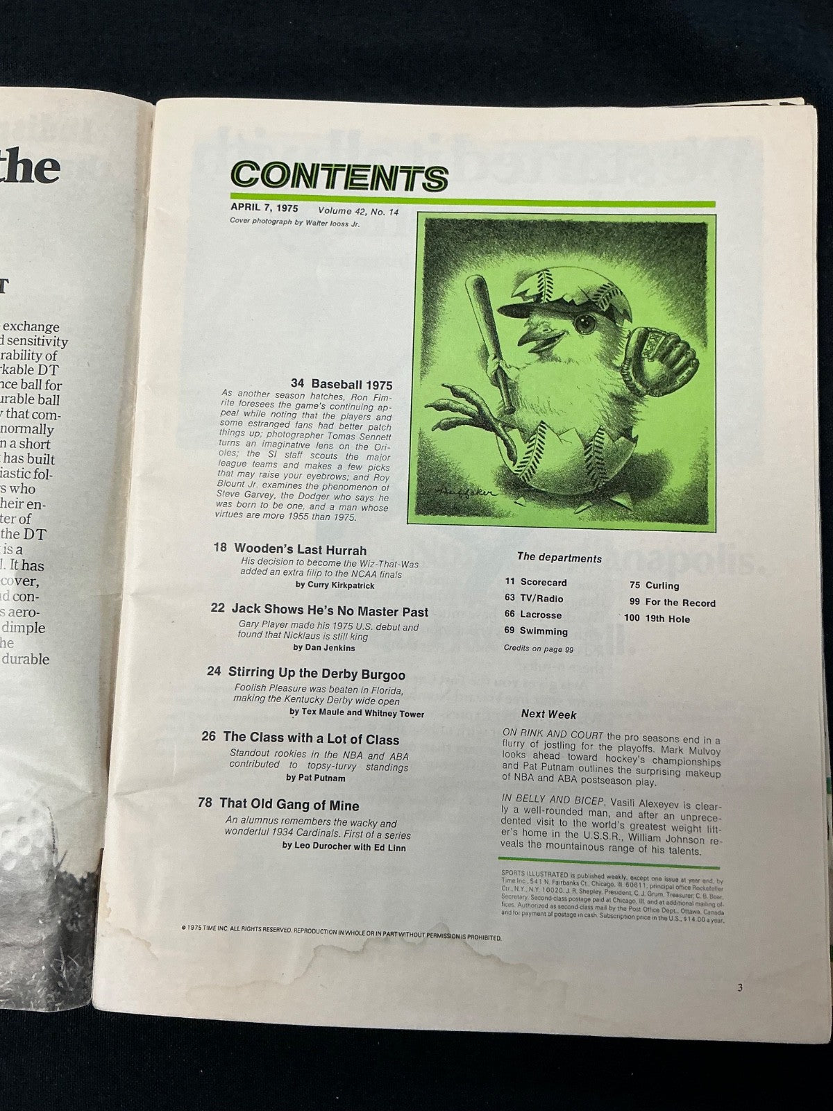 Steve Garvey Dodgers Signed Auto 1975 Sports Illustrated Magazine BAS COA 653