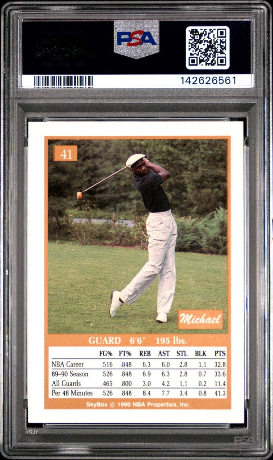 1990 Skybox #41 Michale Jordan Chicago Bulls PSA 9 MT 561