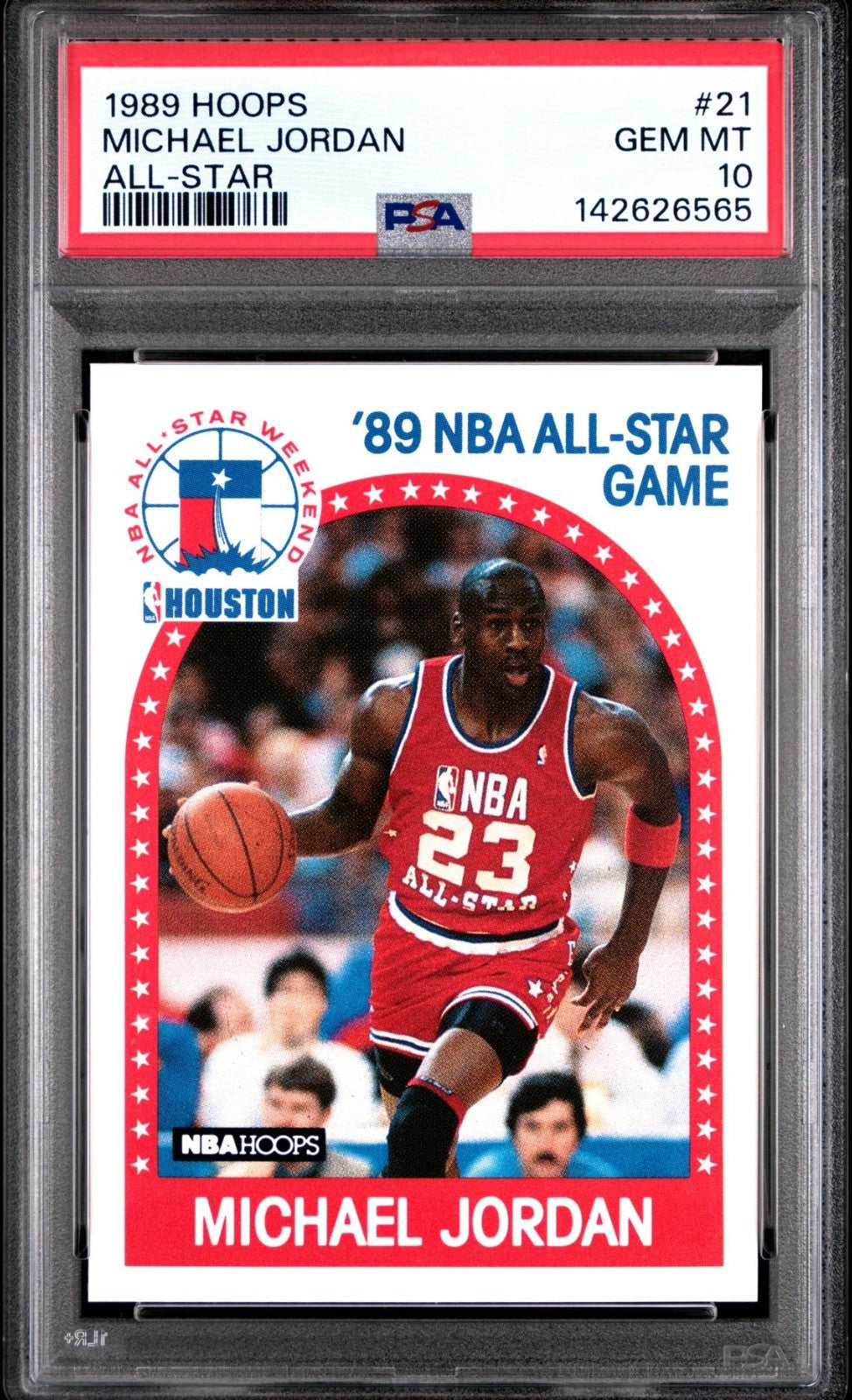 1989 Hoops #21 Michael Jordan All Star Chicago Bulls PSA 10 GEM MT 565