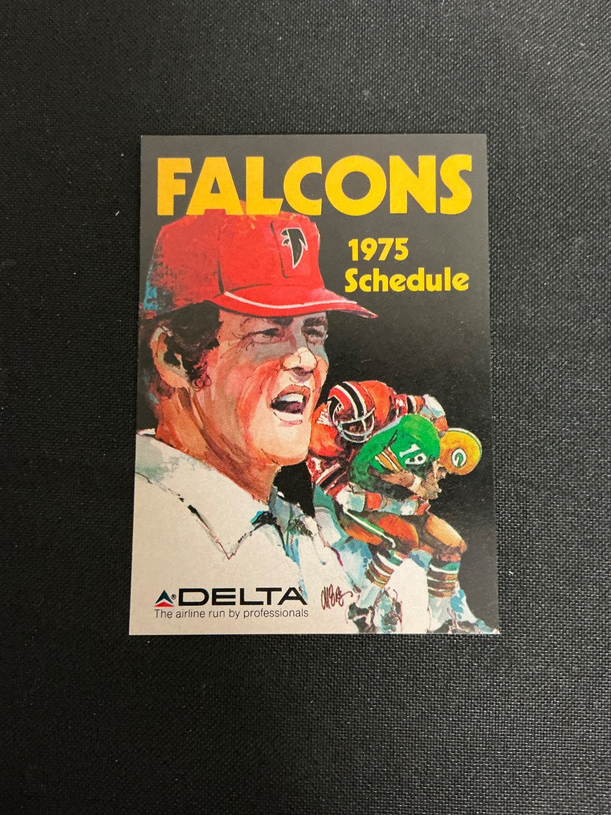 1975 Atlanta Falcons Football Pocket Schedule 