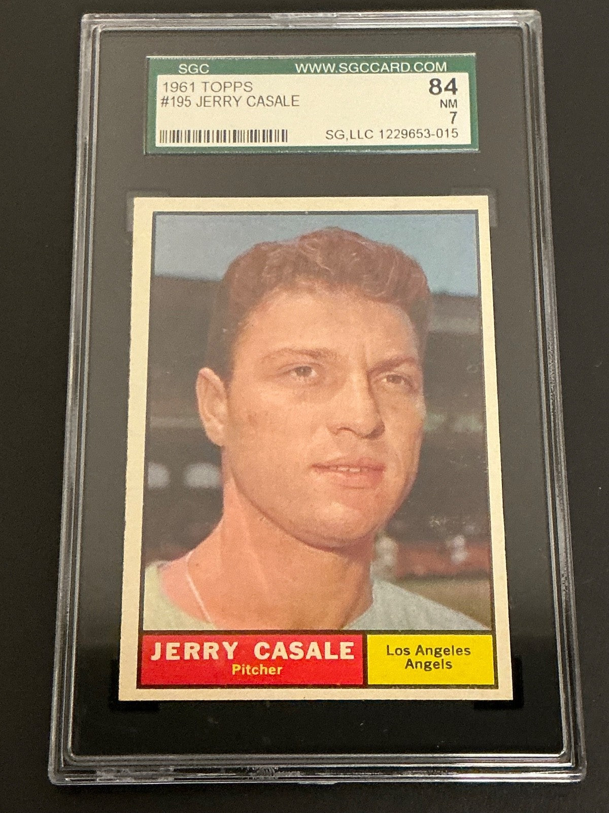 1961 Topps #195 Jerry Casale Angels SGC 7 NM 015