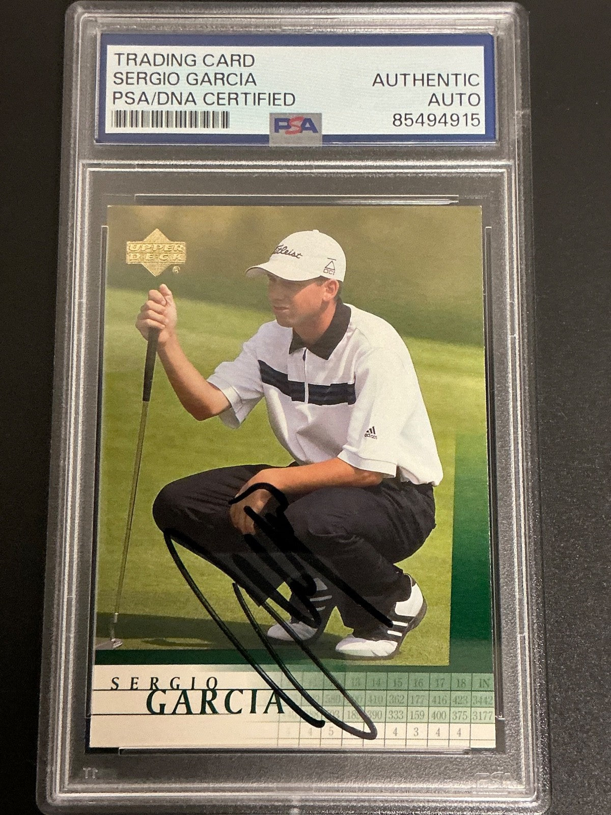 2001 Upper Deck #3 Sergio Garcia Signed Auto PSA DNA 915