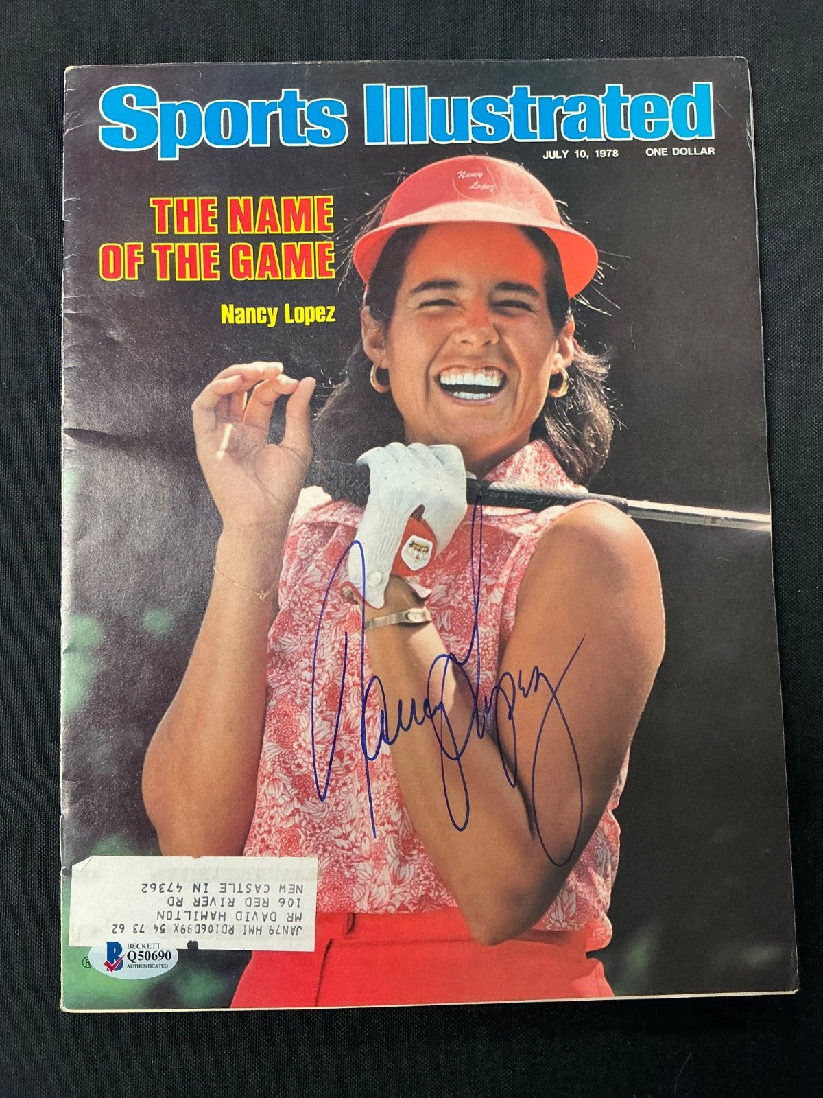 Nancy Lopez Signed Auto 1978 Sports Illustrated Magazine BAS COA 690