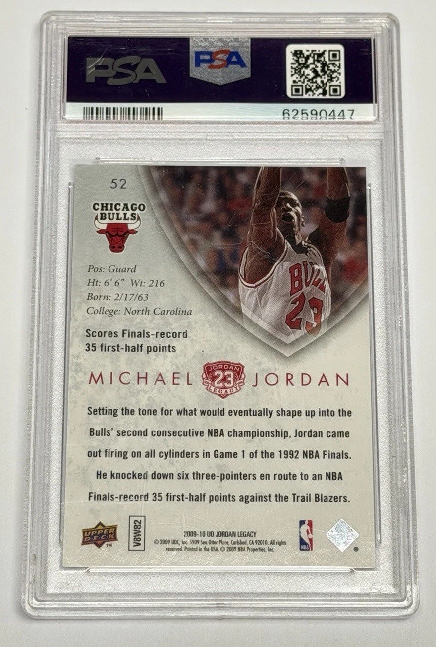 2009-10 Upper Deck Jordan Legacy Michael Jordan Bulls #52 PSA 9 MINT 447