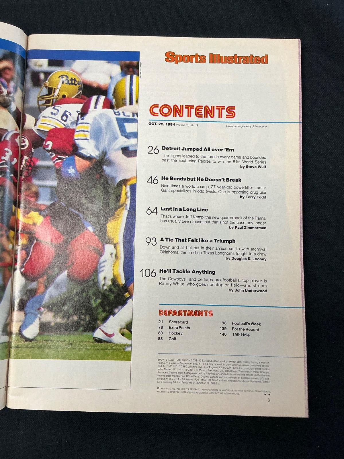 Alan Trammell Tigers Signed Auto 1984 Sports Illustrated Magazine BAS COA 696