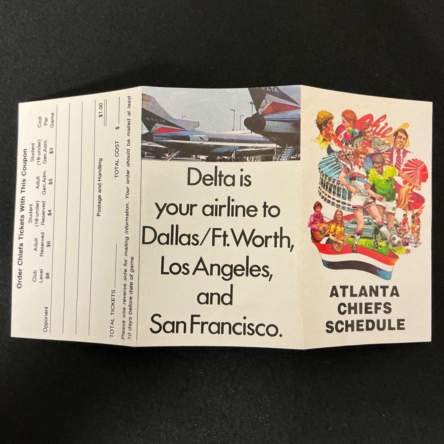 1979 Atlanta Chiefs NASL Soccer Pocket Schedule
