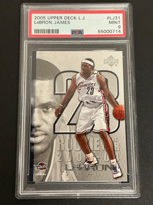 2005 Upper Deck L.J. #LJ31 LeBron James PSA 9 MINT 714