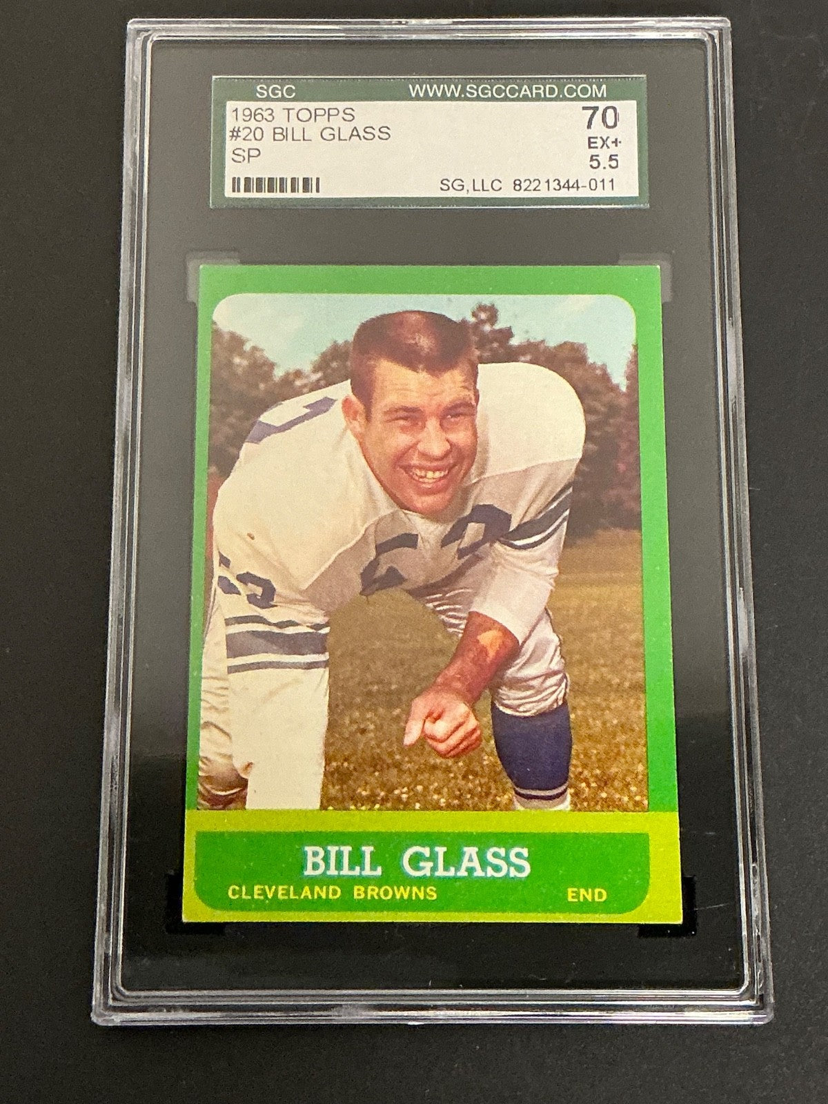 1963 Topps #20 Bill Glass Browns  SP SGC 5.5 EX+ 011