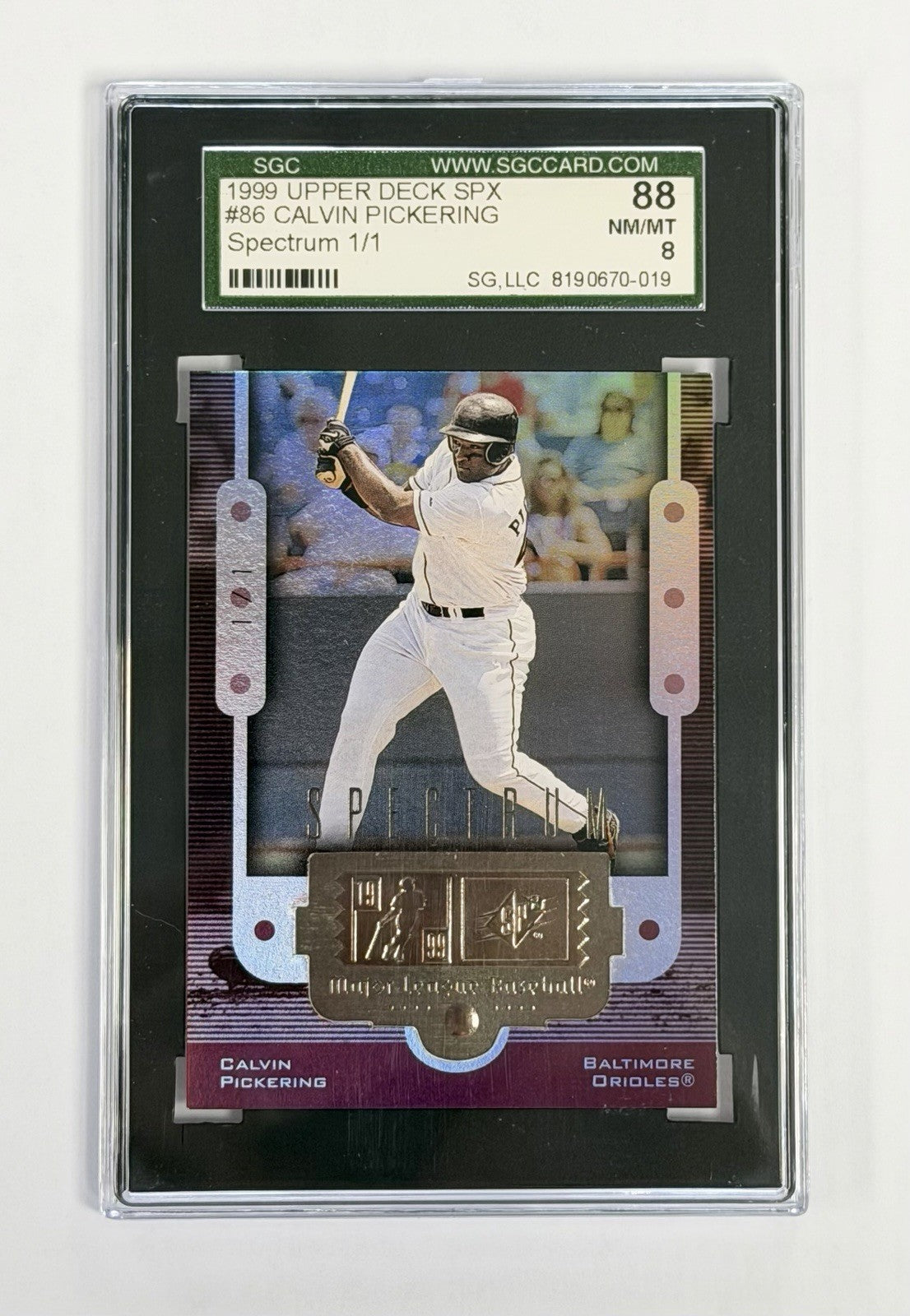 1999 Upper Deck SPX #86 Calvin Pickering SGC 8 NM/MT