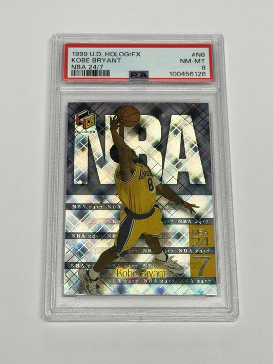 1999 Upper Deck HoloGrFX Kobe Bryant Lakers #N8 PSA 8 NM-MT 128