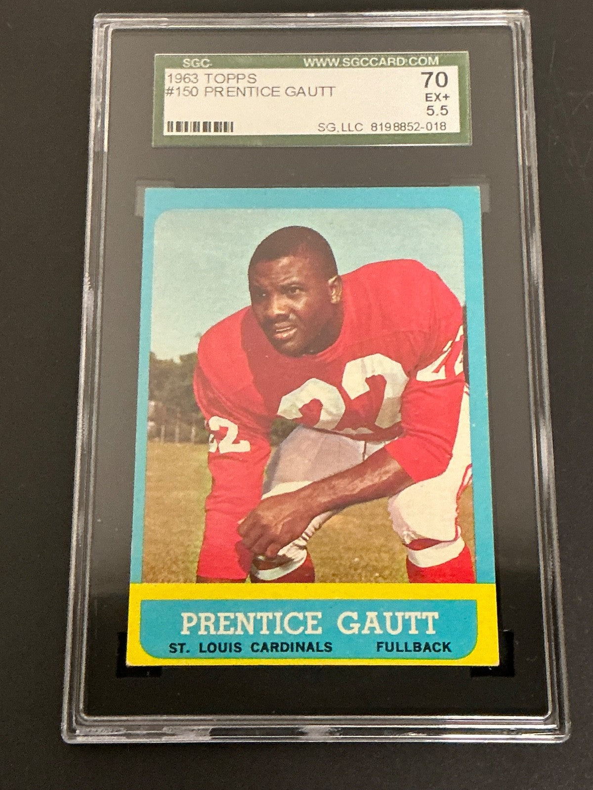 1963 Topps #150 Prentice Gautt SGC 5.5 EX+ 018