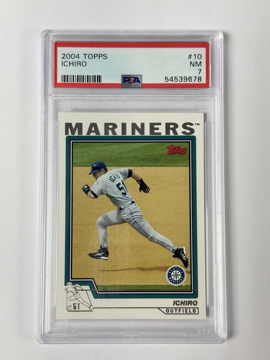 2004 TOPPS #10 ICHIRO PSA 7 NM 678