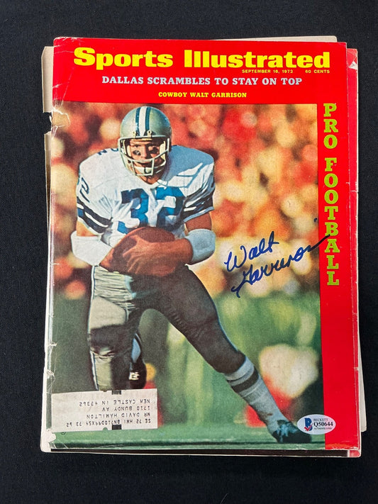 Walt Garrison Cowboys Signed Auto 1972 Sports Illustrated Magazine BAS COA 644