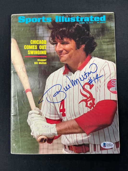 Bill Melton White Sox Signed Auto 1973 Sports Illustrated Magazine  BAS COA 645