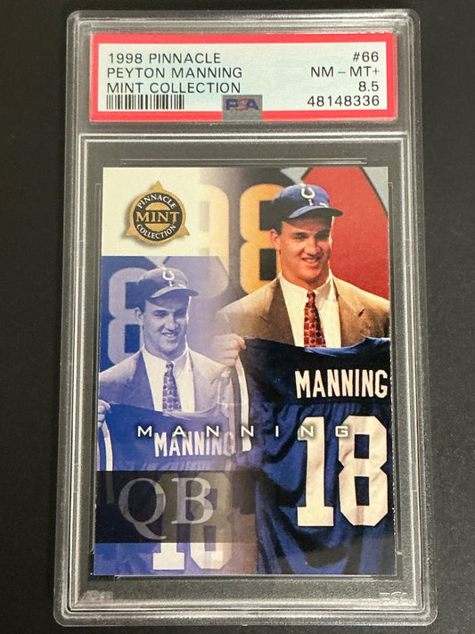 1998 Pinnacle #66 Peyton Manning Mint Collection PSA 8.5 NM-MT 336 