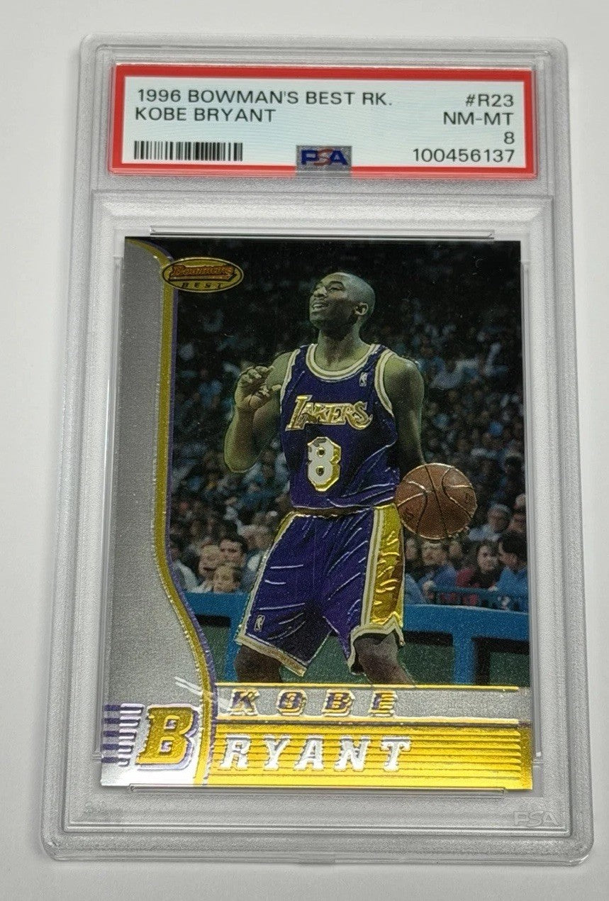 1996 Bowman's Best Rookies Kobe Bryant Lakers #R23 PSA 8 NM-MT 137