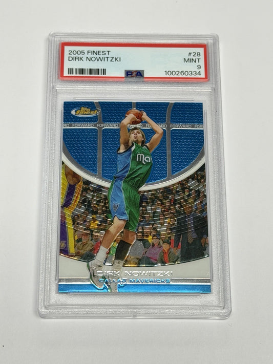 2005-06 Topps Finest Dirk Nowitzki Mavericks #28 PSA 9 MINT 334