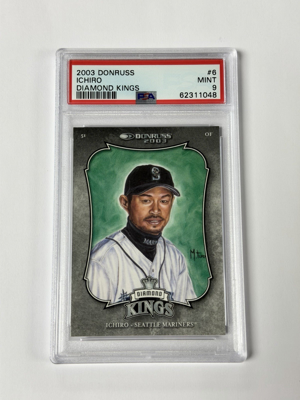 2003 DONRUSS #6 ICHIRO DIMOND KING PSA 9 MINT 048