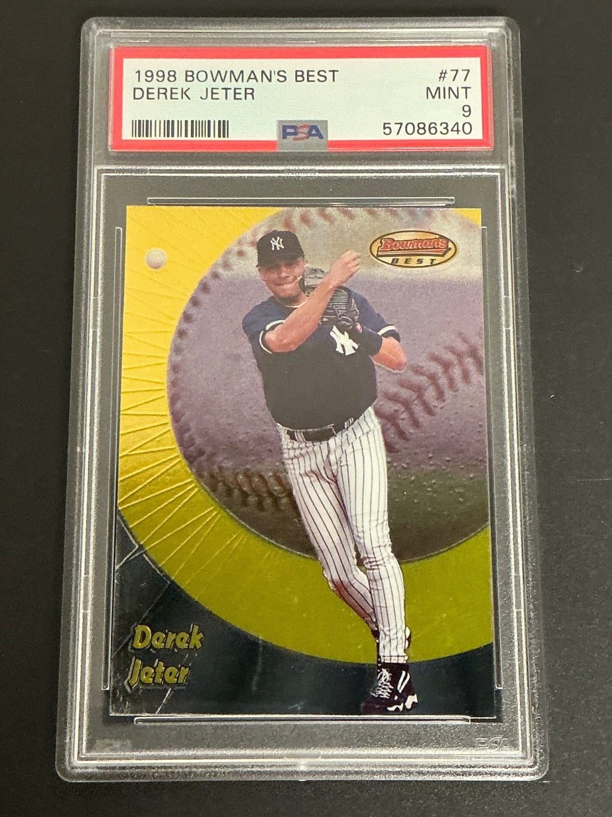 1998 Bowman's Best #77 Derek Jeter PSA 9 MINT 340