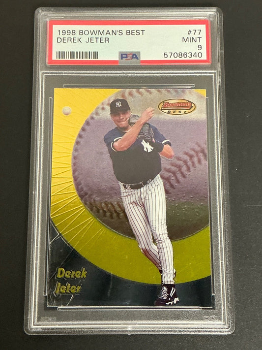 1998 Bowman's Best #77 Derek Jeter PSA 9 MINT 340