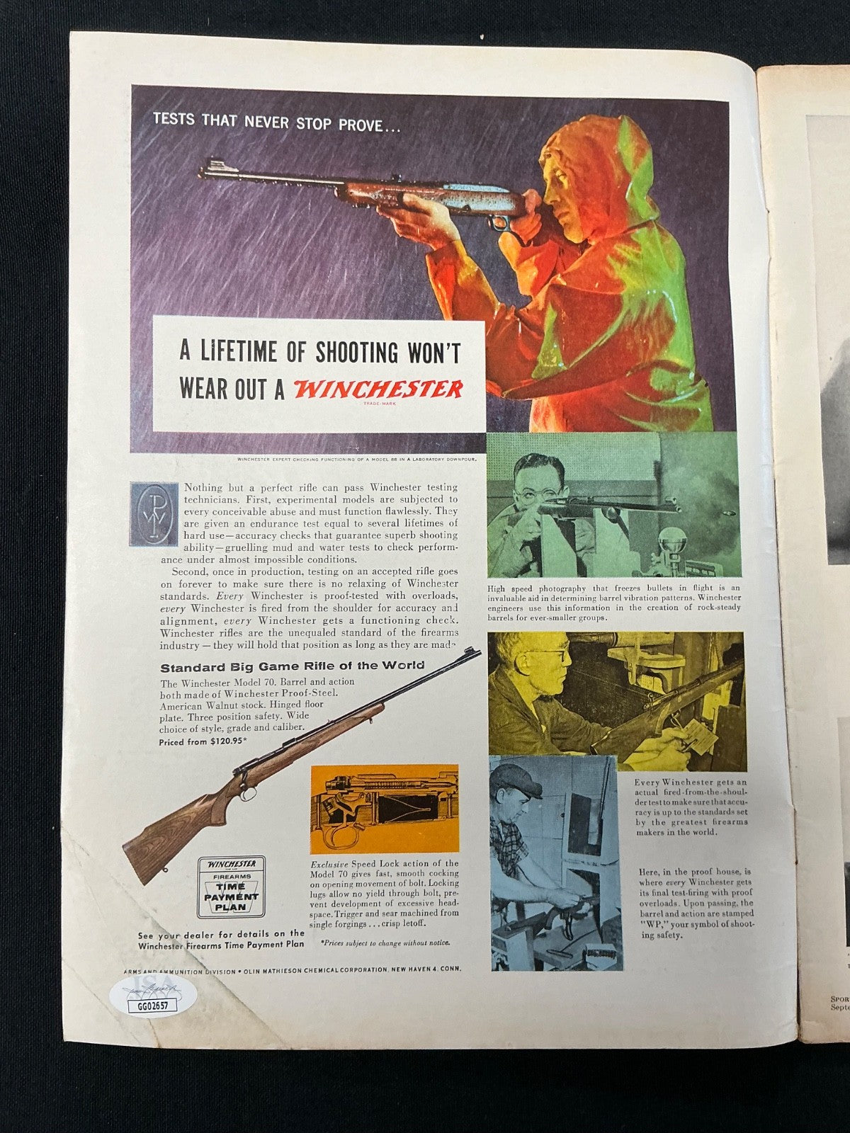 Art Pinder Signed Auto 1955 Sports Illustrated Magazine JSA COA 657