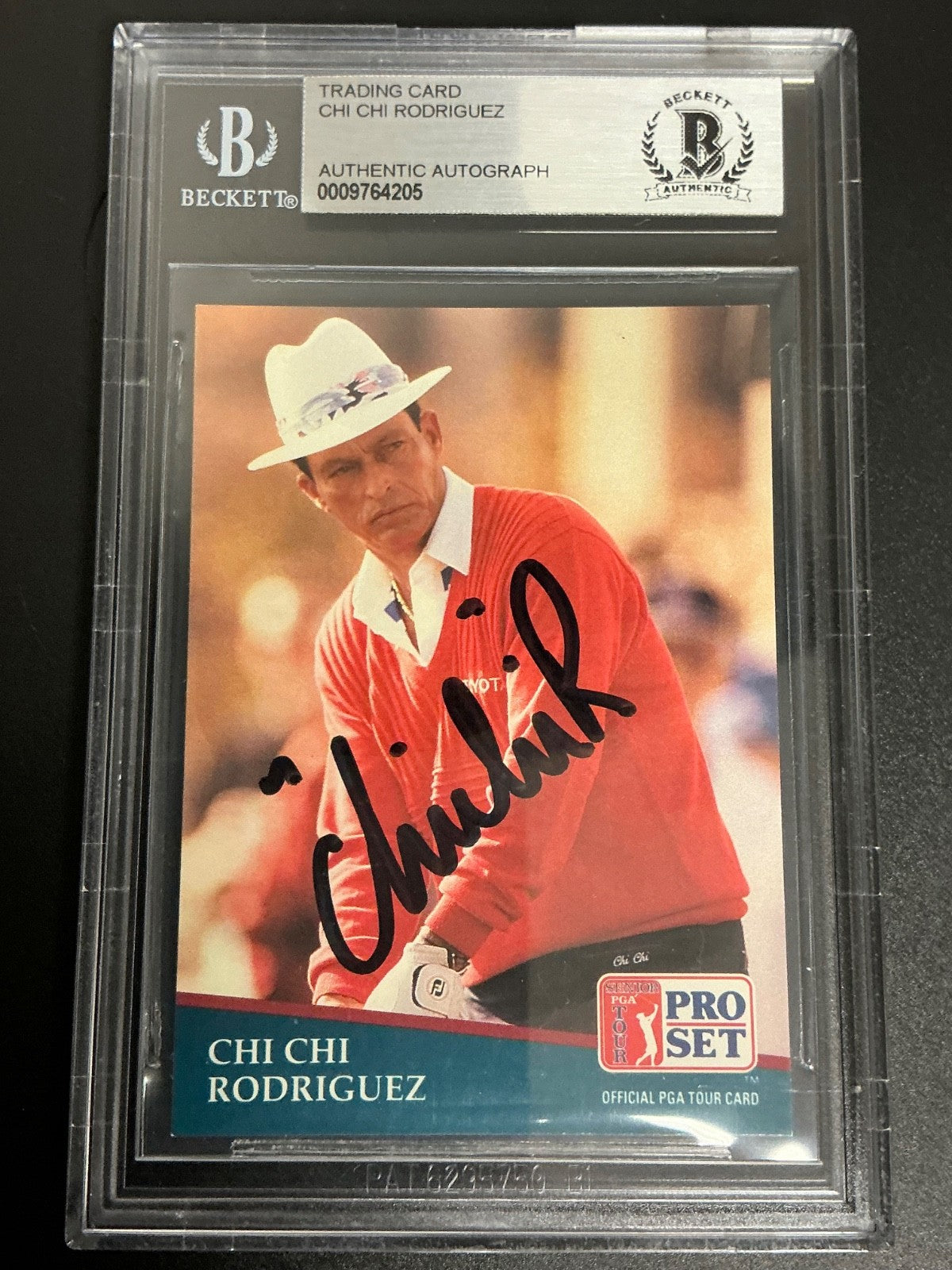 1991 PGA Tour #193 Chi Chi Rodriguez Signed Auto Beckett Slabbed 205