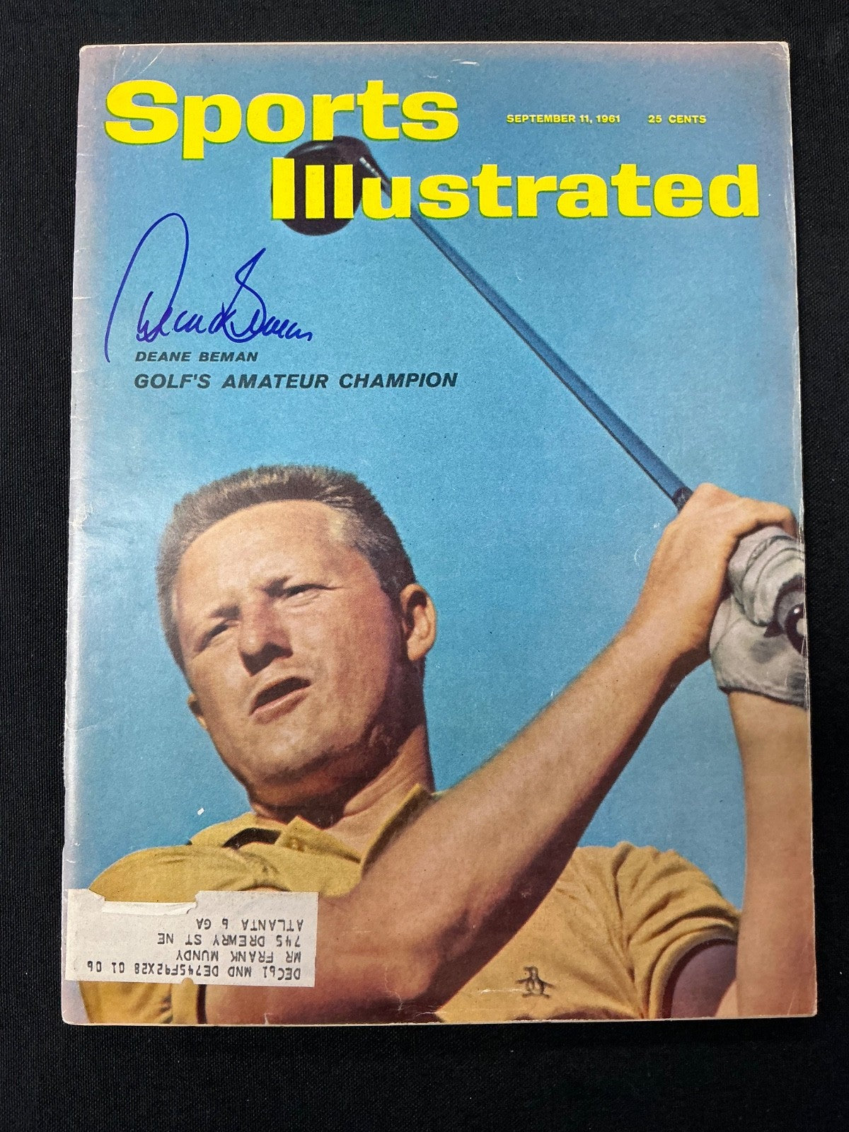 Deane Beman Signed Auto 1961 Sports Illustrated Magazine JSA COA 637
