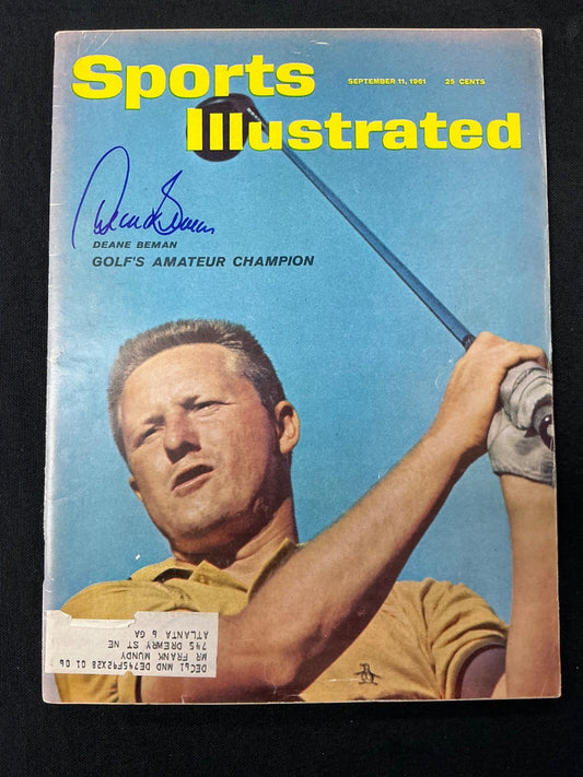 Deane Beman Signed Auto 1961 Sports Illustrated Magazine JSA COA 637