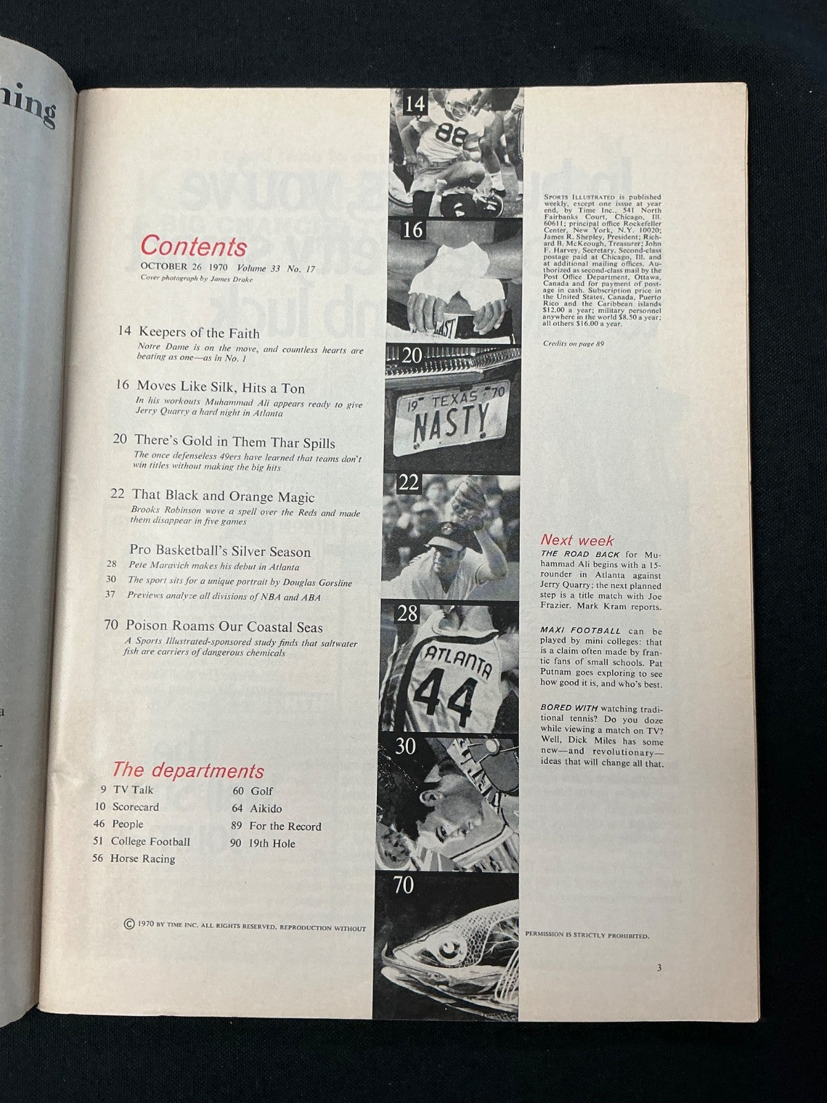 Lou Hudson Signed Auto 1970 Sports Illustrated Magazine BAS COA 673