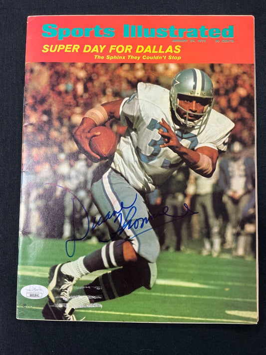 Duane Thomas Cowboys Signed Auto 1972 Sports Illustrated Magazine JSA COA 641
