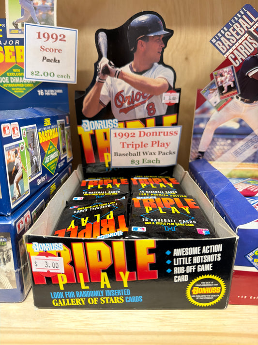 1992 Donruss Triple Play Wax Packs