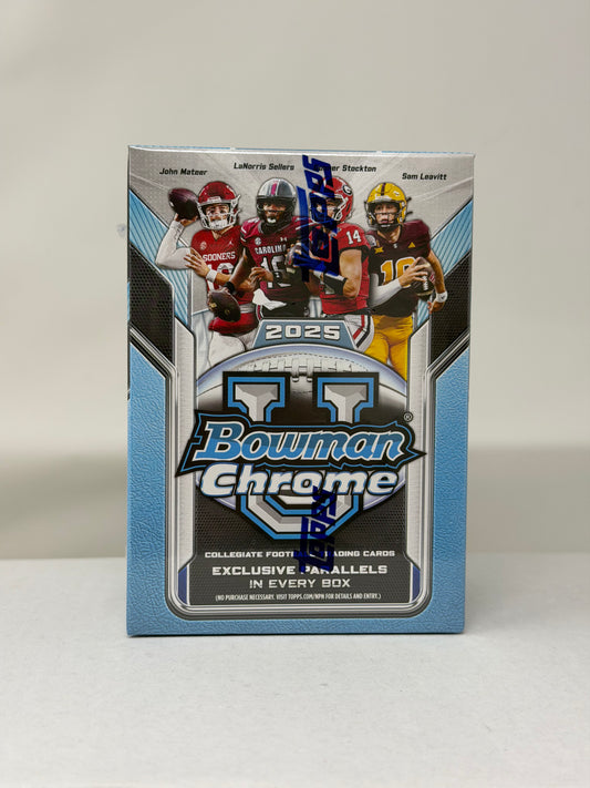 2025 Bowman Chrome U Football Blaster Box