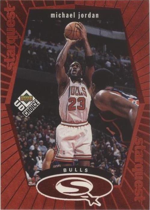 1998-99 Upper Deck UD Choice Starquest Michael Jordan #SQ30 Red PSA 8 NM-MT 132