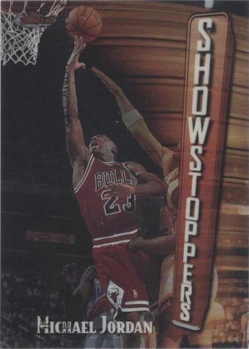 1997 Topps Finest Michael Jordan Bulls With Coating #271 PSA 8 NM-MT 130