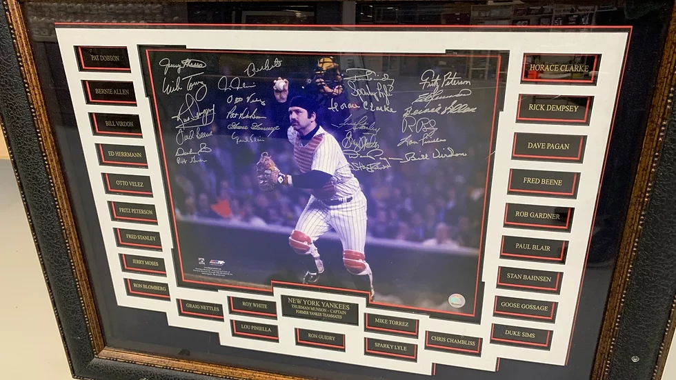 Thurman Munson Yankees Teammates Signed/Framed Display from