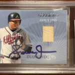 2001 Sweet Spot #JAJ Jersey Andruw Jones Braves Slabbed Auto Signed Card  BAS - Duck's Dugout