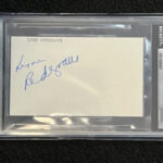 Lynn Redgrave Actress Slabbed Autographed Index 3×5 Card BAS Beckett Authentic  Main Image